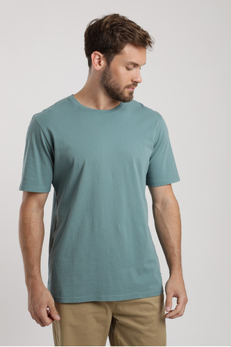 Polera Manga Corta Hombre Plain Verde Froens