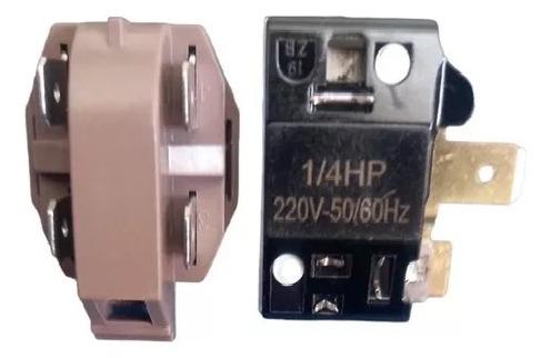 Kit Relé 4 Pines 1/4 + Ptc Para Compresor De Refrigerador