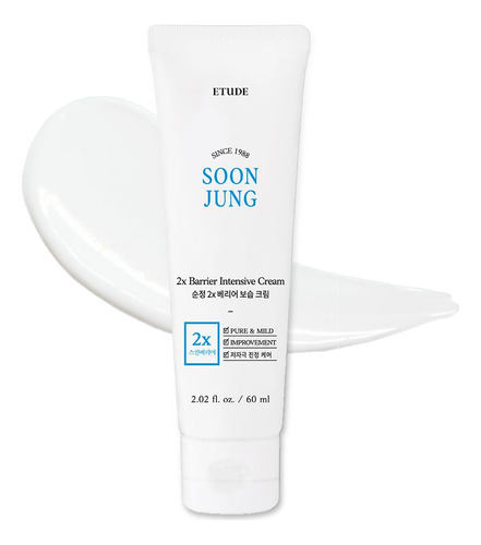 Etude House Soonjung 2x Barrera Cream Intensiva 2.0 Fl Oz (2