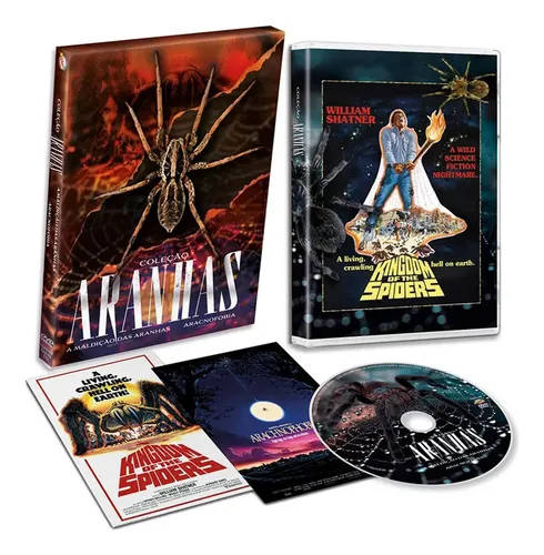 DVD Terror A Maldição das Aranhas Aracnofobia 1977 Áudio Português