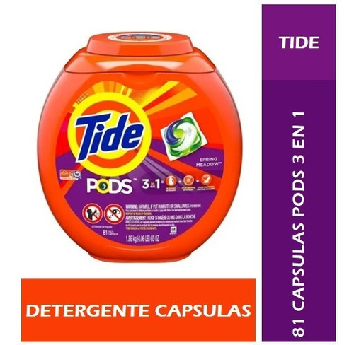 Detergente En Capsulas Tide Pods 81 Un
