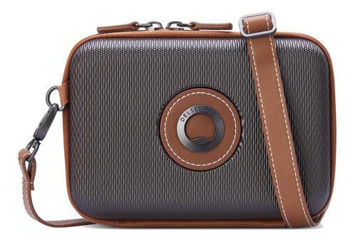 Mini Bolso Horizontal Clutch Delsey Chatelet Air 2.0 Color Chocolate