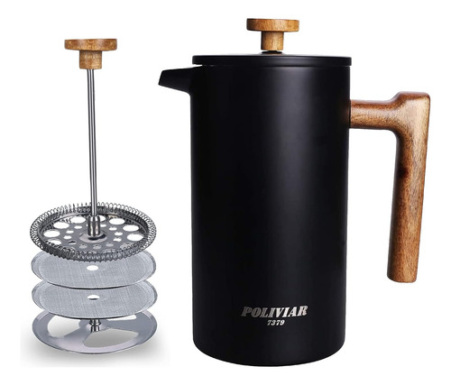 Cafetera De Prensa Francesa Para Un Buen Café Y Té Vintage