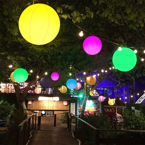 Bola Led Rgb Con Luz Esférica Colorida, 2 Unidades, Con Mand