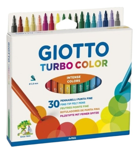 Marcador Giotto Turbo Color X30 Unidades