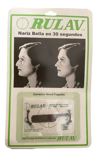 Rulav Nariz Bella En 30 Segundos Color Negro Talla Mediano