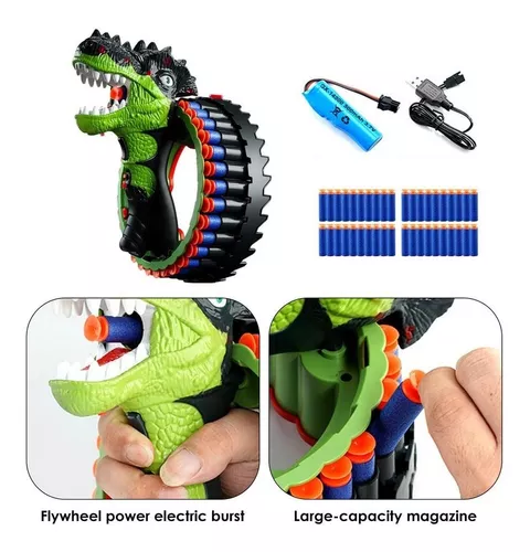 Arma de Brinquedo Nerf, Brinquedo Nerf Dinossauro Usado 87622408