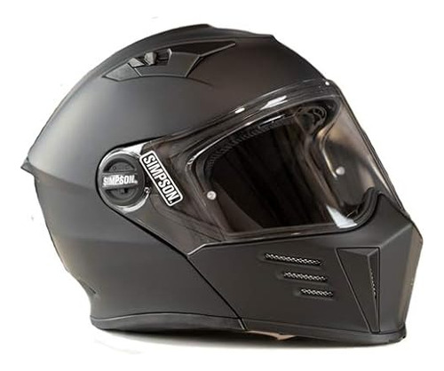 Casco Para Moto Simpson M59 Mod Bandit Talla Xl Color Negro