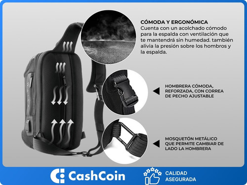 Mochila Walla Rowley Bandolera Urbana Viaje Cruzada Morral