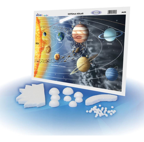 Maqueta Sistema Solar En Blanco(3piezas)