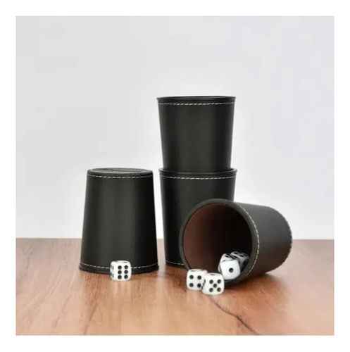 Juego De Mesa Juego De 4 Cachos De Eco Cuero Negro