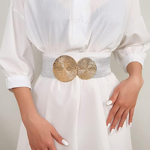 Weenkeey Cinturón Ancho Elástico Vintage Para Mujer Cinturon