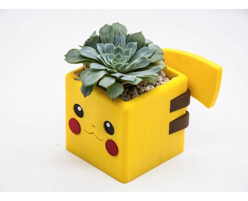 Imagen 3 de 5 de Maceta - Lapicero Pokemon Cuatro Modelos Impresion 3d