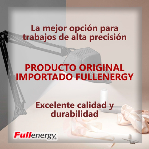 Imagen 6 de 7 de Lampara Con Lupa Articulada Brazo Multiuso Fullenergy