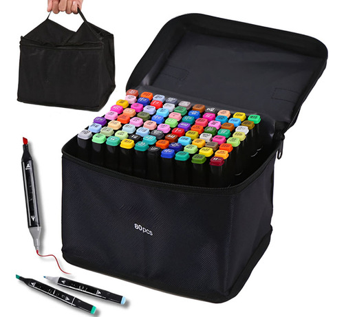 80* Conjunto De Marcadores Multicoloridos De Pintura E Desen