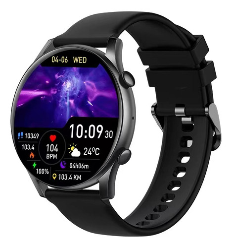 2023 Smart Watch Bluetooth Call Ecg Relojes Inteligentes Color De La Caja Gris Color De La Correa Negro Color Del Bisel Gris Oscuro Diseño De La Correa Cosmopolitan