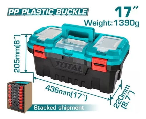 Caja De Herramientas 17 Pulgadas Marca Total