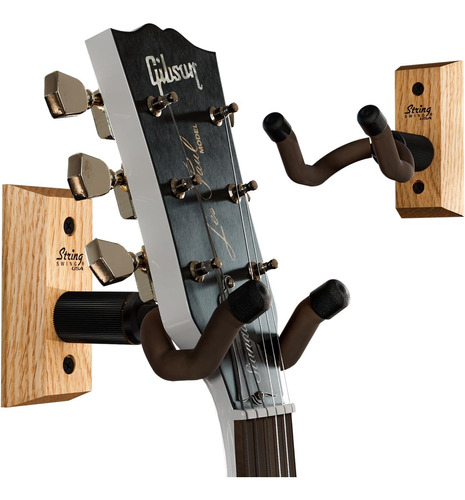Guitar Wall Mount 2 Pack, Guitar Hangers, Wall Guitar M...