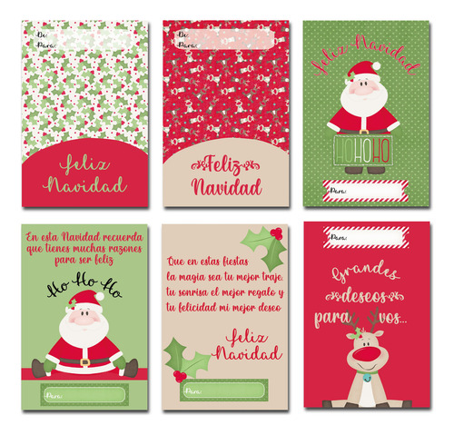 Tarjetas De Navidad 2 - Kit Imprimible