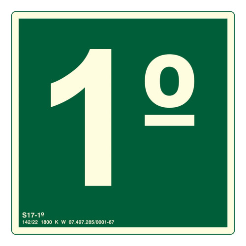 18 Placas Sinalização De Andar Para Prédio Andares 16x16 Cm