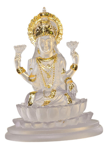 Estatueta Lakshmi Deusa Hindu Estátua Deusa Da Claro