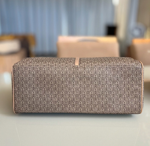 Bolsa Victor Hugo Original Marrom-claro Monograma Níquel Nude