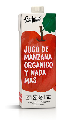 Jugo 100% Exprimido X 1 Ltr Pura Frutta Manzana Organico