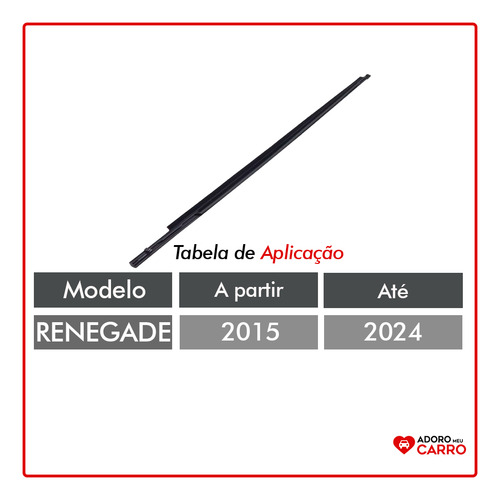 Pestana Dianteira Externa Renegade 2015 A 2024 Lado Direito
