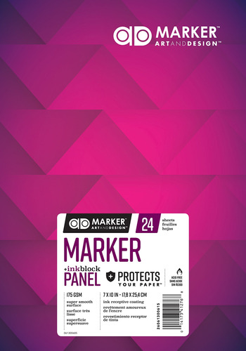 Chartpak Ad Marker - Bloc De Papel Con Panel De Bloque De T.