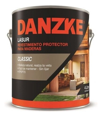 Danzke Lasur Impregnante Madera Brillante Int/ext 20 Lt Acabado - Color Nogal