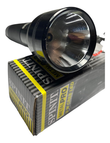 Imagen 2 de 5 de Linterna Spinit Metal Pro Led 3w Usa 200m 3 Pilas D Negra