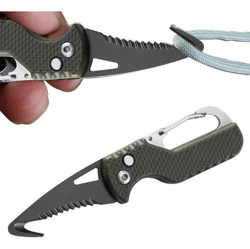 Imagen 4 de 6 de Mini Navaja Plegable Edc Pesca, Camping, Abre Cajas Etc