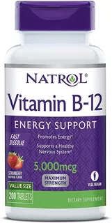 Vitamina B12 Sublingual 5000mcg 200 Unidades Usa Stock