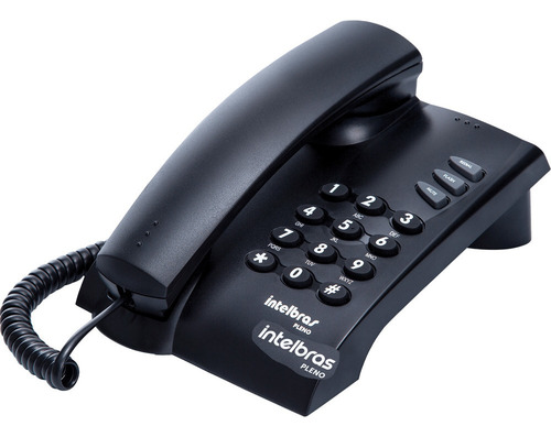 Telefone Residencial Intelbras Pleno 100ms Preto