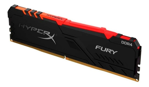 Memoria RAM Fury DDR4 gamer color negro 8GB 1 HyperX HX432C16FB3/8