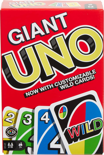 Mattel Games Juego De Cartas Oficial Uno Gigante Para Niñ...