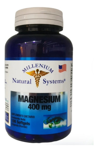 Magnesium 400 Mg X100 Softgels - Unidad a $480