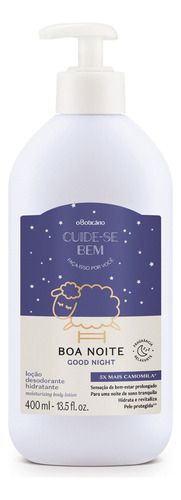 Loção Desodorante Hidratante Corporal Boa Noite 400ml C/ Nf- Tipo De Embalagem Pote Fragrância Boa Noite