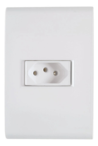 10 Conjuntos Liz Placa 4x2 Tomada 2p+t 20a Branco Tramontina