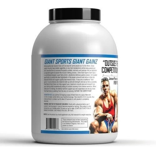 Giant Sport Nutrition Giant Gainz 6lbs 2.72kg Sabor Vainilla