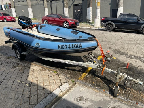 Bote Inflável Zefir Classic 404 Com Motor Mercury 25hp 2010