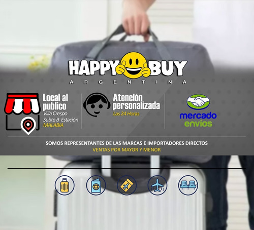 Valija Grande 28 Rigida 4 Ruedas 360 Spinner Manija Extensible Candado Colores New Model Happybuy