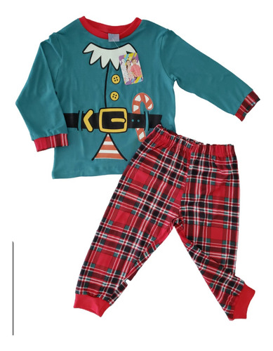 Pijama De Navidad Unisex Estilo Elfo Babsiboo Ref. 6432