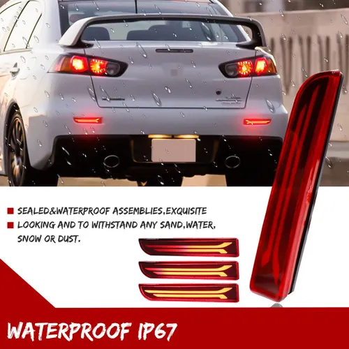 Hyt. Lámpara Trasera Led Drl Brake Para Mitsubishi Lancer