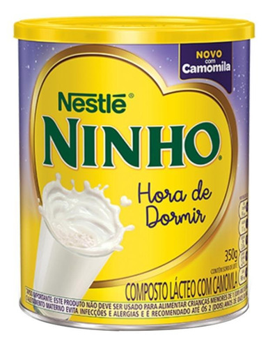 Fórmula infantil em pó Nestlé Ninho Hora de Dormir en lata de 1 de 350g - 12 meses a 2 anos