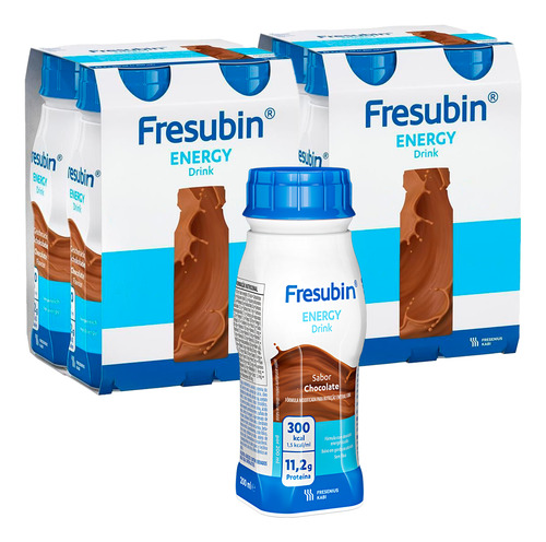 Fresubin Energy Drink 200ml - Chocolate - Kit Com 8