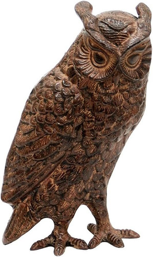 Achla Diseños Screech Owl Jardin Estatua  Bronce
