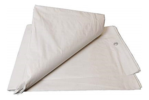 Cobertor Rafia Laminada Blanca 1.30 X 1.20 C/ojal C/20 Cm