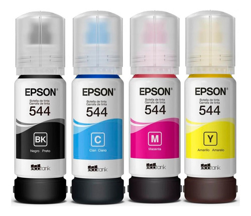 Tinta Epson T544 Original Pack 4 Unidades L3110 3150 Cuo