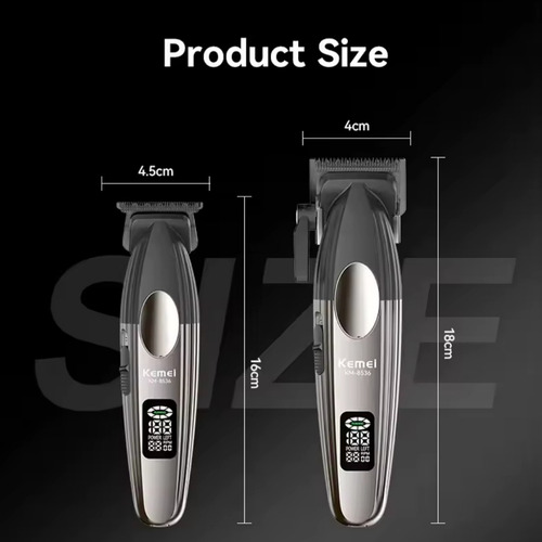 Pack Cortadora De Pelo Profesional Con Base Kemei De 9000 Rp